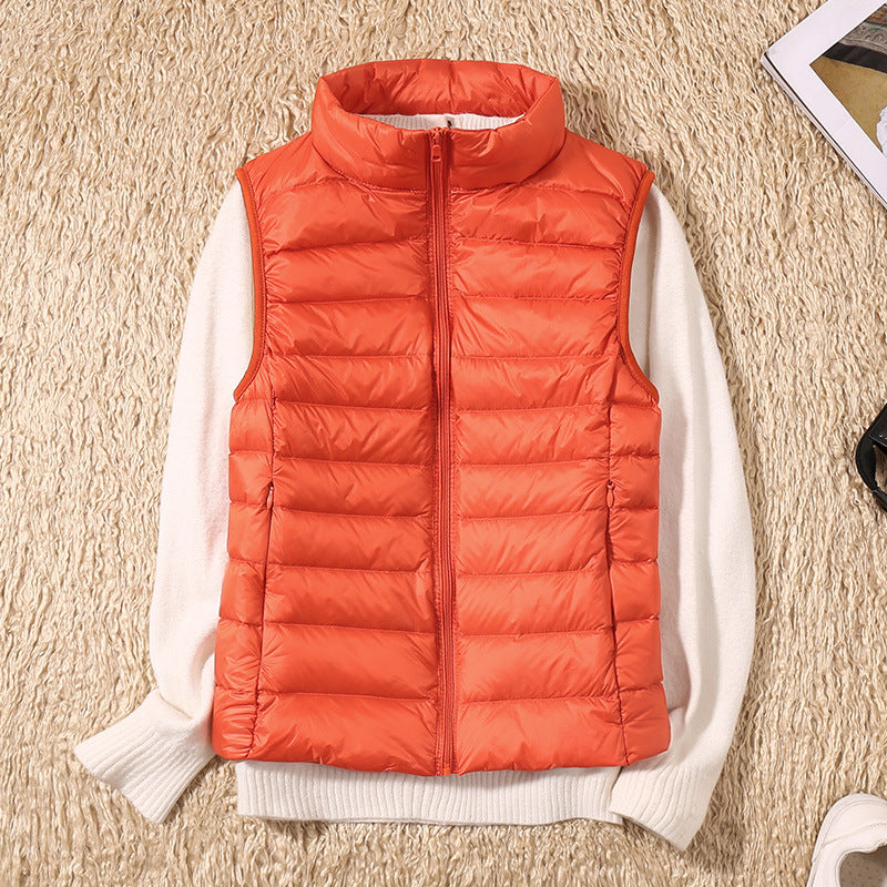 Galora - Nuovo gilet primaverile con piume d'anatra bianche