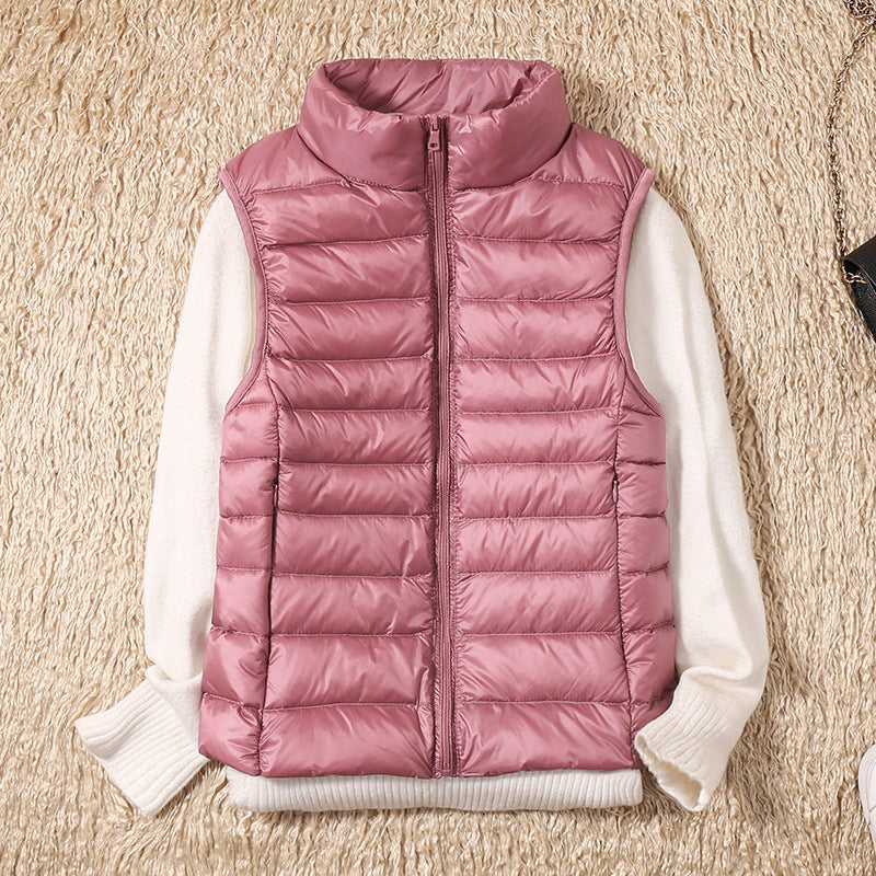 Galora - Nuovo gilet primaverile con piume d'anatra bianche